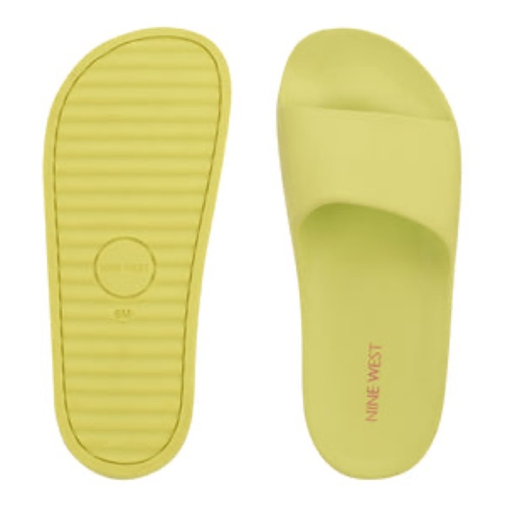 LMT: Nine West Bright Color Pool Platform Slide Sandals